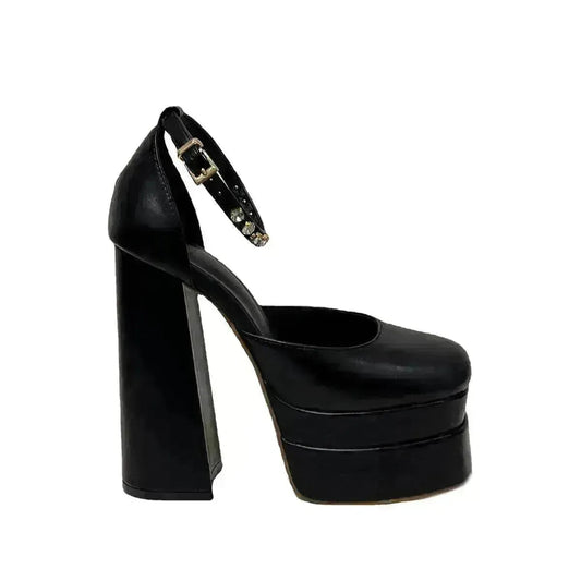 New Fashion 14cm Block Heel Platform chunky Heels for Women model